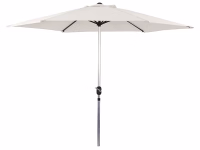 Parasol jardin droit Alu « Sol »  Rond  Diametre 3m  Ecru