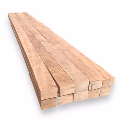 Pack de 20 lattes pour lattes extérieures en bois tropical Angelim Pedra 5x3x215 cm