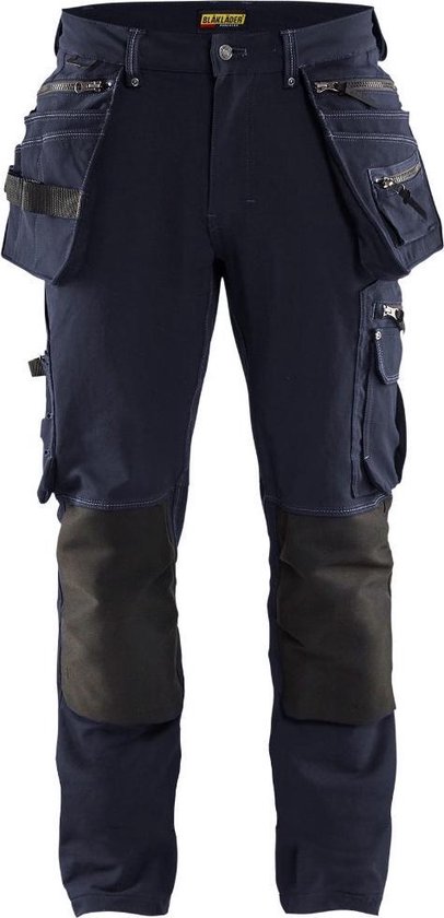 Blaklader 1998 Pantalon de Travail Stretch 4-way X1900 Bleu Foncé/ Zwart