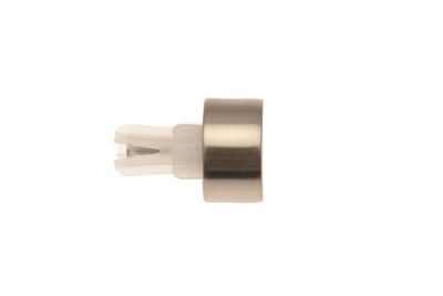 2 EMBOUTS BOUCHON – CHROME MAT – DIAMÈTRE 20