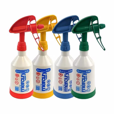 Lot de 4 Pulvérisateurs à main – MERCURY PRO – Pulvérisateurs de 500 ML