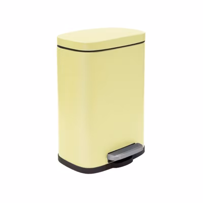 Poubelle à  pédale Acier AKIRA 5L Jaune mat Spirella