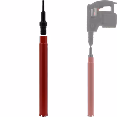Couronne diamant 51 mm avec adaptateur pour perceuse et perforateur SDS-plus – GT MARKET