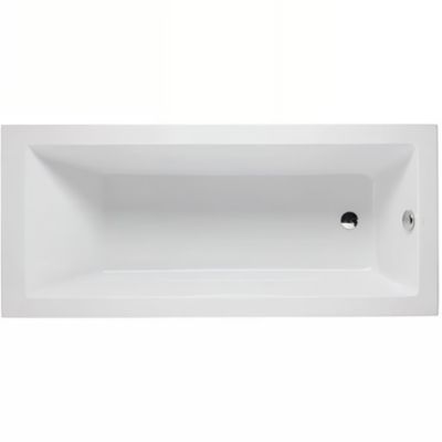 Baignoire acrylique haute densité SANINDUSA Vertice 160×70 blanche livrée avec pieds réglables (coussin et vidage non inclus)