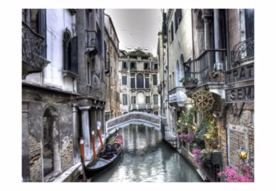 Papier peint intissé panoramique ville et architecture un endroit romantique à venise 200×154 cm