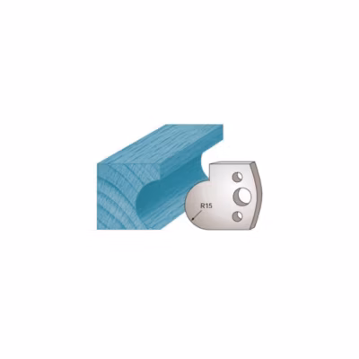Jeu de 2 fers profilés Ht. 40 x 4 mm gorge M65 pour porte-outils de toupie – Diamwood