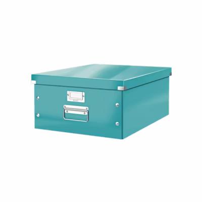 Grande Boîte en Carton avec couvercle format A3+ Multi Usages – Menthe