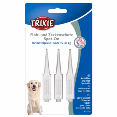 Protection anti-tiques et puces Spot-On pour chien de 15- 30 Kg