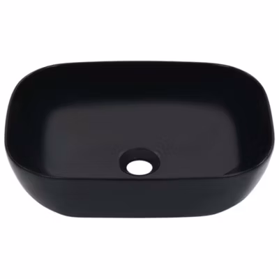 Vasque à poser, Lavabo 45,5x32x13 cm Céramique Noir