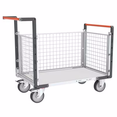 Chariot modulaire grillagé 3 côtés – Plateau 815x480mm – Charge max 250kg – 806724144