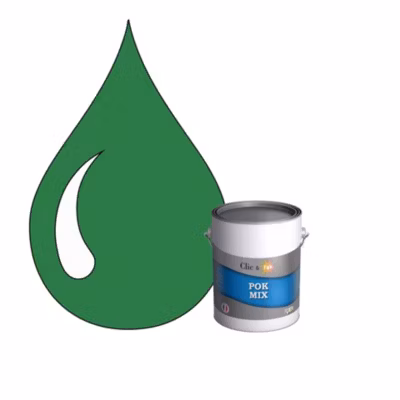 POK MIX : Peinture Meuble Satinée Multi-supports Intérieur – 1L – RAL 6024 – Vert SIgnalisation – Clic & Pok