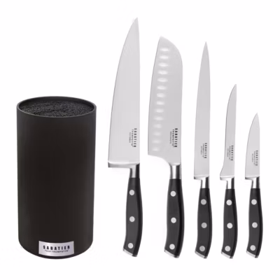 Bloc spaghetti 5 couteaux de cuisine Acier – Vulcano par Sabatier Trompette