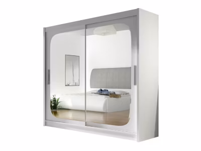 Armoire Closico Pallor VIII, Nombre d&rsquo;étagères: 5, 215x180x58cm