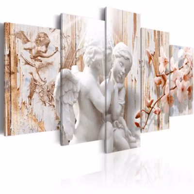 Tableau Vintage Sentiments délicats 100×50 cm