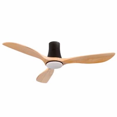 Ventilateur de Plafond Dakota Dayron avec Lumière 3 Pales Noir 56W 6 Vitesses