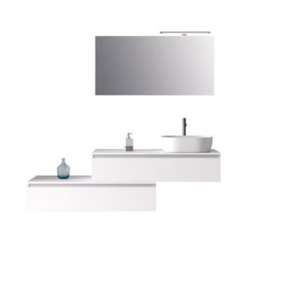Ensemble 5 pièces ASTRA blanc mat