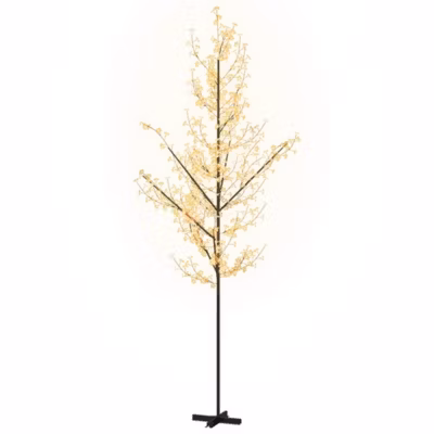 Arbre à LED fleur de cerisier 672 LED Blanc chaud 400 cm vidaXL