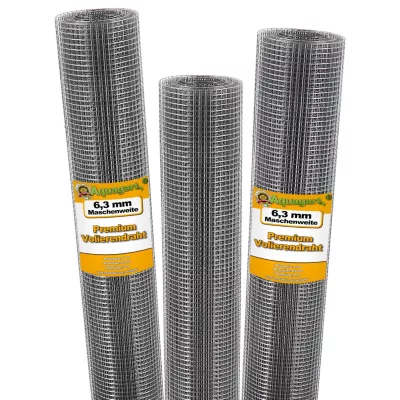 70m x 1m volière treillis métallique treillis soudé treillis campagnol 6,3mm Aquagart