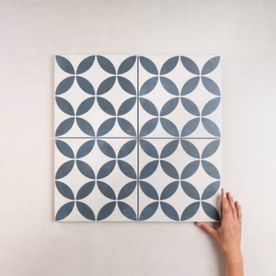 Carrelage Imitation Carreaux De Ciment 22,3×22,3 HAVANA White Petals – Les Carreaux de Jean
