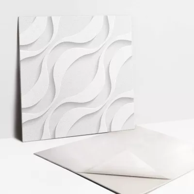 Carreaux vinyle Tulup 30×30 cm Ondes régulières 9 pcs