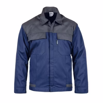Blouson de travail Bleu marine Gris Taille XXL Veste Polyester / Coton 4 poches VITO