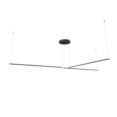LUMICOM – SPLINT 3X Suspension, STRIP LED, 17W/m, 3000K, métal, gris anthracite, L100cm