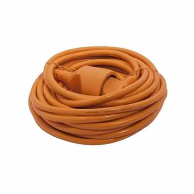 CHACON Rallonge electrique 12 m HO5VVF 3×1,5 mm2 orange