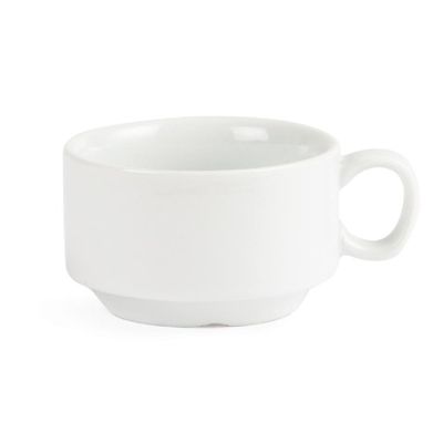 Tasse à expresso empilable blanche Olympia – Boite de 12