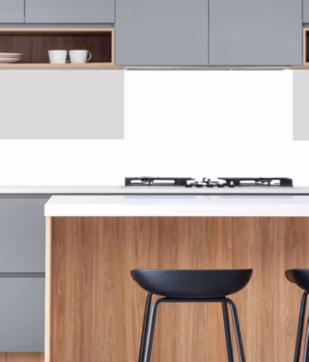 Crédence cuisine Alu  BLANCHE MAT à coller 100 cm x 20 cm Ma Nouvelle Décoration