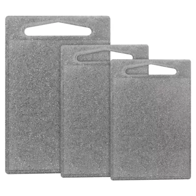 Ensemble 3 planches à découper aspect granit gris Classbach C-SB4012K-GRY