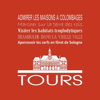 Tableau sur toile tours rouge 30×30 cm Fabriqué en France