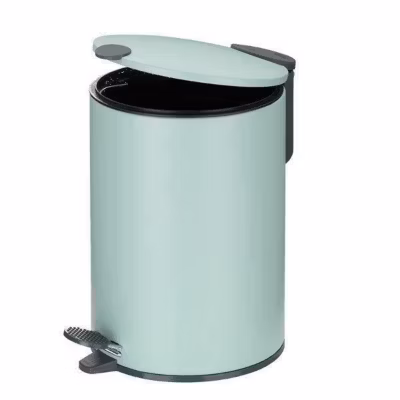 Poubelle de salle de bain Mats KELA – 3 L – Vert sauge – Métal
