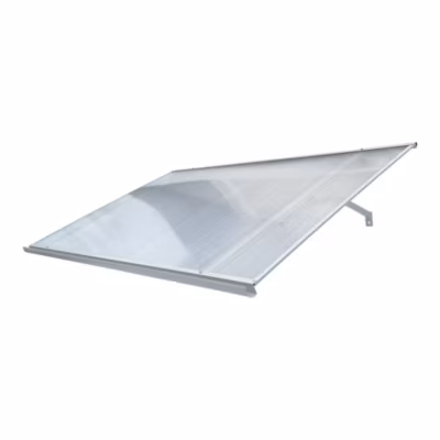Auvent à cadre en aluminium STARKEDACH Straight T-160 7035 avec revêtement en polycarbonate