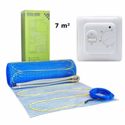 Kit chauffage au sol 7 m², 170 W/m² + MST-1 thermostat