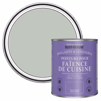 Peinture Verte pour Faïence de Cuisine, Brillant – RUST-OLEUM – Vert craie 750ml