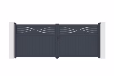 Portail battant motorisé 4m HALTI H.160cm + Motorisation HICKER B200