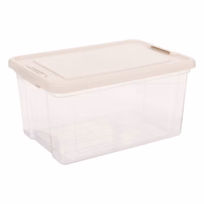 2 boîtes de rangement Tide&rsquo;n&rsquo;Box 30L – Transparent- 5five