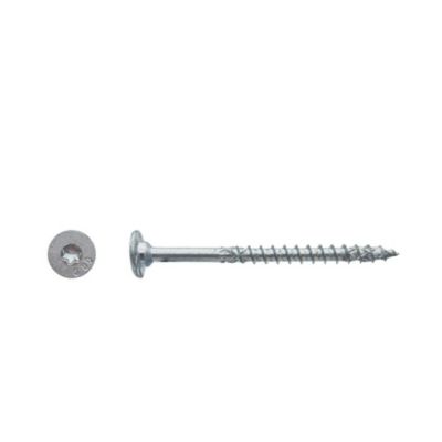50 Vis Charpente Bois FWX Tête Cylindrique Plate Torx TTX50 Filet DXAS+ 10 x 220 mm – Zingué Cr3 WAX – D-Work