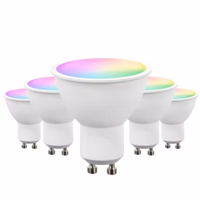 Ampoule LED Connectée WiFi GU10 5W RGBW (Pack de 5) – SILAMP