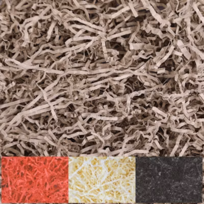 Creative Deco 1kg Frisure Papier Déchiqueté Papier Kraft Beige – Papier Cadeau Noel – Frisure Emballage Remplissage Boite Cadeau