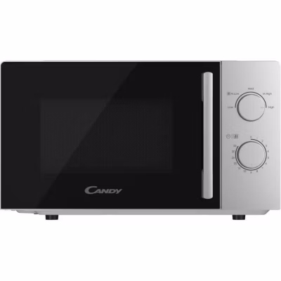 CMW20SMSLI Micro-ondes Mono CANDY Idea – 20L – MO : 700W – UI mécanique – 5 niveaux de puissance – Silver