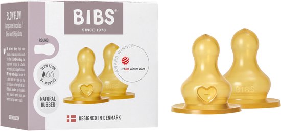 Bibs Tétine de biberon en latex à Flow lent 2 pièces 5000001