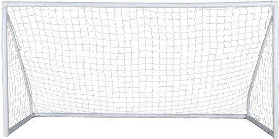 But de football portable, filet de 3,6 m x 1,8 m, filet en polyéthylène, maille de 10 cm, avec sac de transport et Chevilles de sol