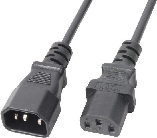 PD-Connex 177950, 1 m, Coupleur C13, Coupleur C14 Câble d&rsquo;extension multifonction CEI