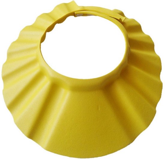 Bonnet de douche jaune Deluxe – Spécial Enfants de 0 à 6 ans – 27 cm – Bonnet de Shower pour bébés et tout-petits
