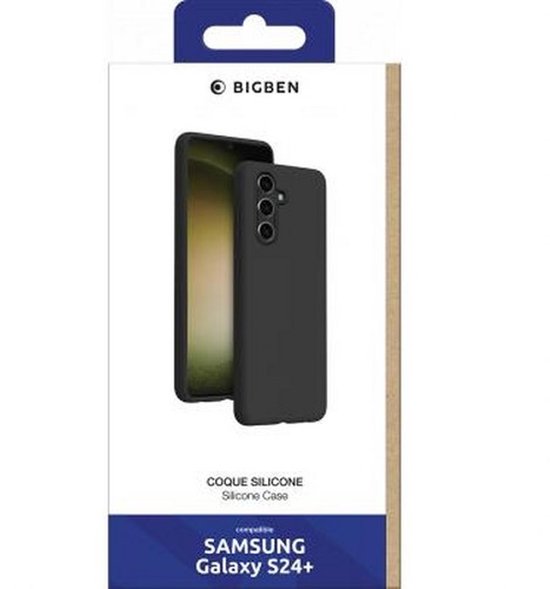 Bigben Connected – Coque de téléphone en Siliconen adaptée au Samsung Galaxy S24 Plus – Zwart