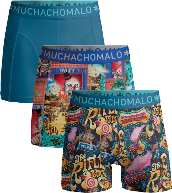 Boxers Muchachomalo pour garçons – Lot de 3 – 95 % Coton – Vêtements pour enfants – Sous-vêtements solides – Slips pour garçons