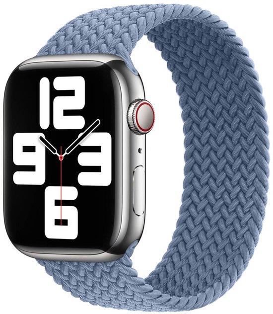 Boucle solo tressée Apple pour Apple Watch | 44/45/46/49 mm – Taille 6 – Slate Blue