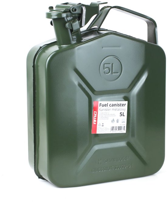 Bidon en métal Amio – 5 litres – Couleur Vert