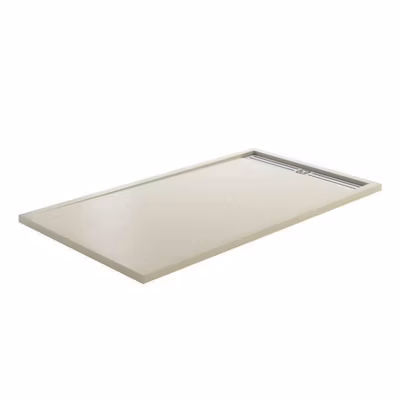 Style Plus – Receveur de Douche Extra-Plat – Résine Minérale – Élégant & Résistant – BEIGE – 150X80 CM